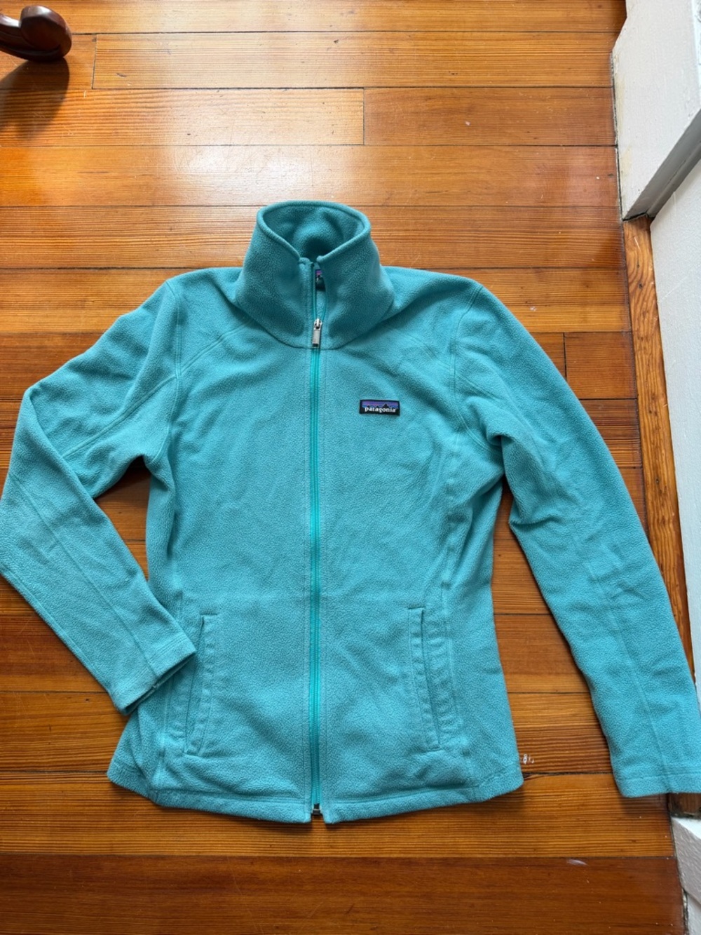 Patagonia Women's Teal Full-Zip Teddy Fleece Jacket